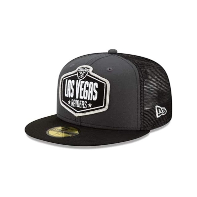 Las Vegas Raiders Gorra | New Era NFL Draft 59fifty Fitted Cap Mexico - Grises